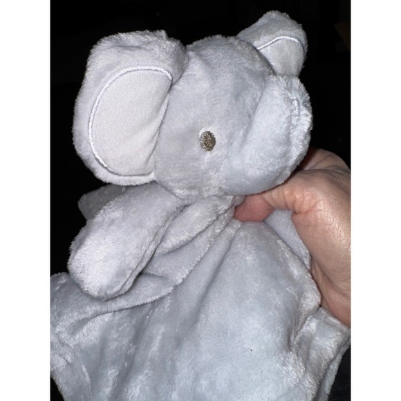 Carters Baby Blanket Lovey Security Blanket Elephant Plush Snuggle Toy Gray - Picture 1 of 10